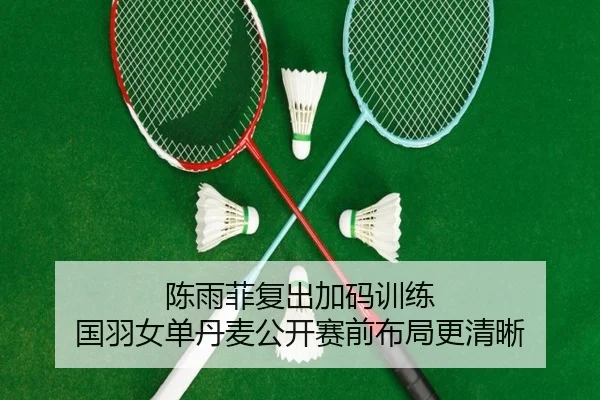 陈雨菲复出加码训练 国羽女单丹麦公开赛前布局更清晰